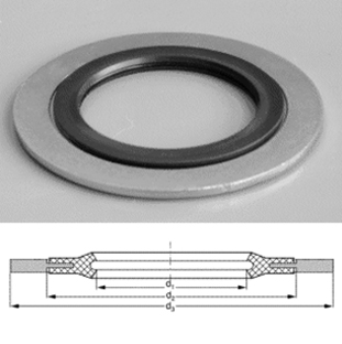 Rubber-Steel gaskets