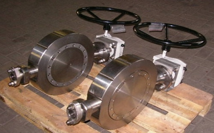 Conaxe double-off-set High Performance Butterfly Valve made in Titan Grad 2 / 3.7035 acc. ASTM Standard